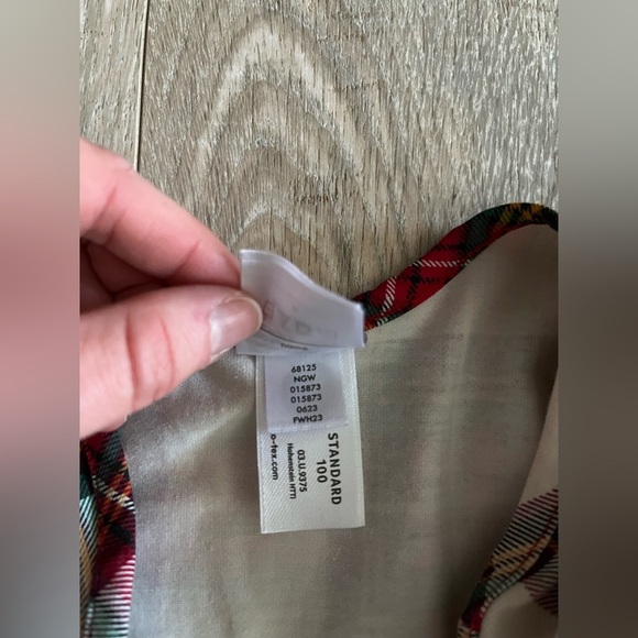 Hanna Andersson Girls Celebration Skater Dress Family Holiday Plaid - Size 12 - Picture 6 of 7